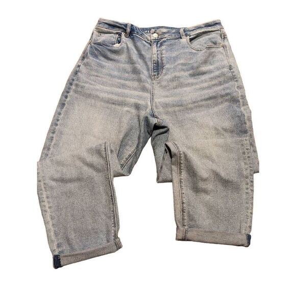 American eagle jeans w/ cuffed bottoms size 16 in good condition - Picture 1 of 5